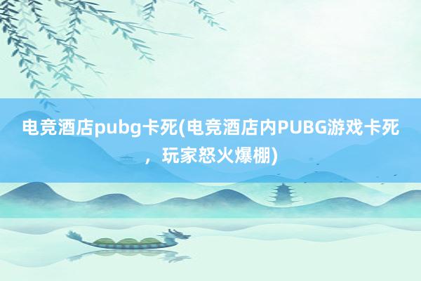 电竞酒店pubg卡死(电竞酒店内PUBG游戏卡死，玩家怒火爆棚)