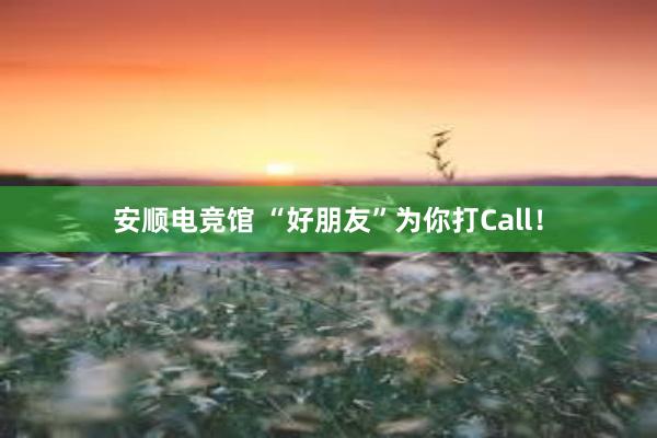 安顺电竞馆 “好朋友”为你打Call！