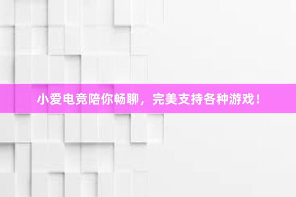 小爱电竞陪你畅聊，完美支持各种游戏！