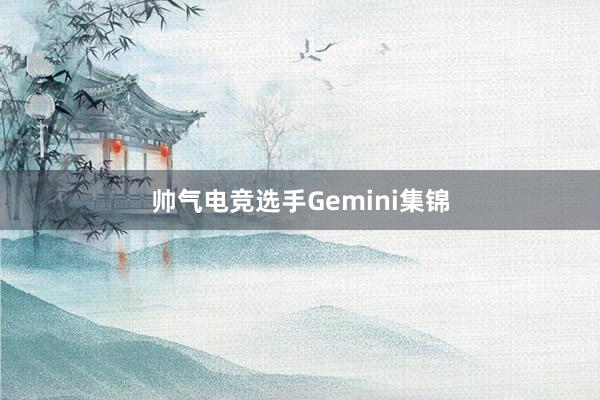 帅气电竞选手Gemini集锦