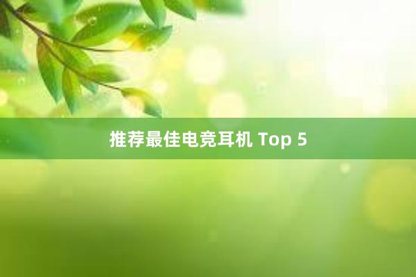 推荐最佳电竞耳机 Top 5