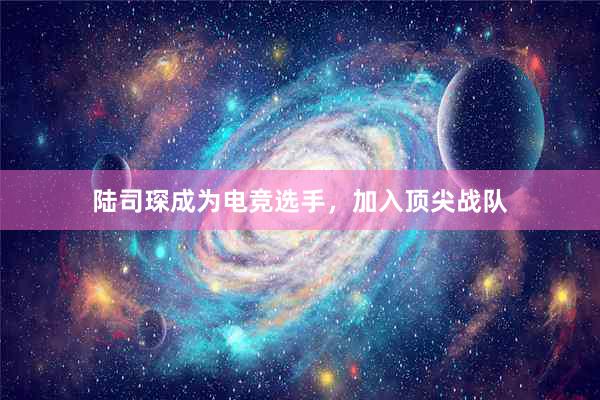 陆司琛成为电竞选手，加入顶尖战队